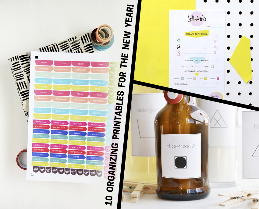 DIY-ify: 10 Organizing Printables for the New Year!