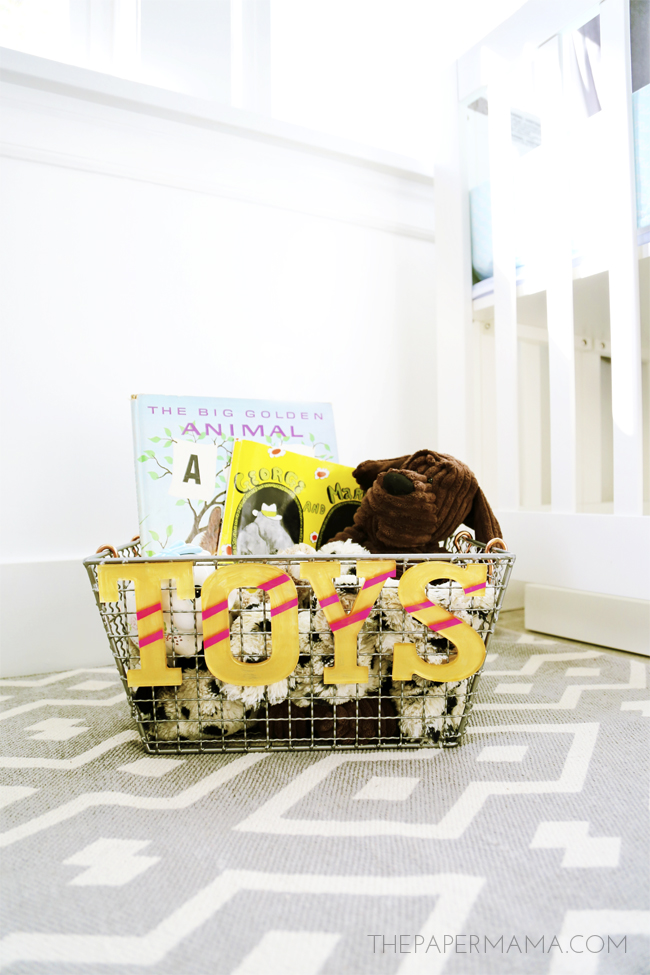 Mini Toy Basket DIY - Encourage Your Kids To Pick Up Their Toys!