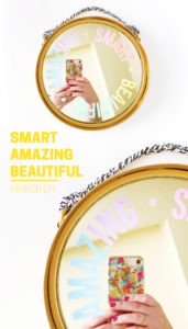 SMART BEAUTIFUL AMAZING Inspirational Mirror