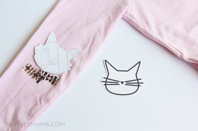 Cat Face Elbow Patches (with free printables)