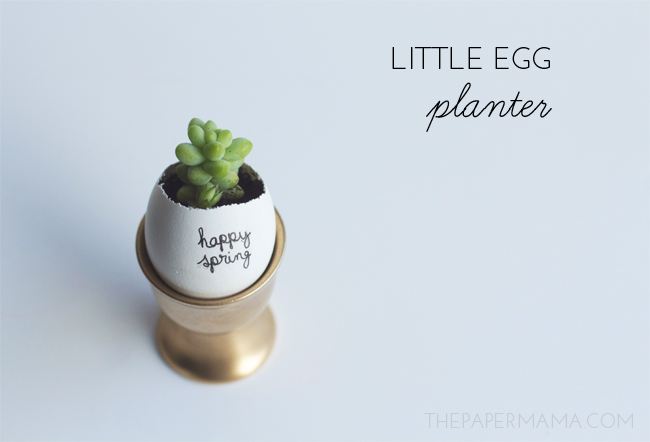 Little Easter Egg Planter DIY // thepapermama.com