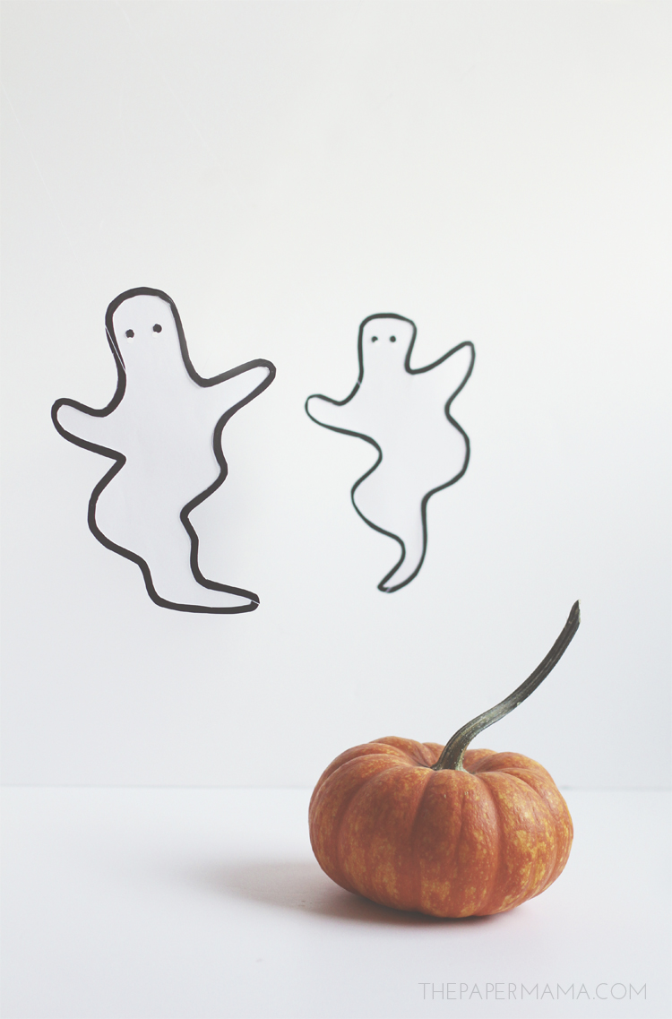 Boo Ghost Candle Silhouettes (with free printable)