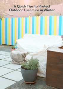 6 Quick Tips to Protect Outdoor Furniture in Winter