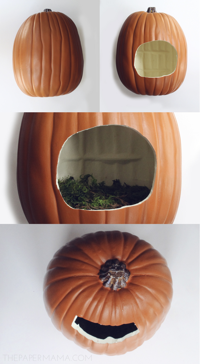 Spooky Pumpkin Silhouette // thepapermama.com
