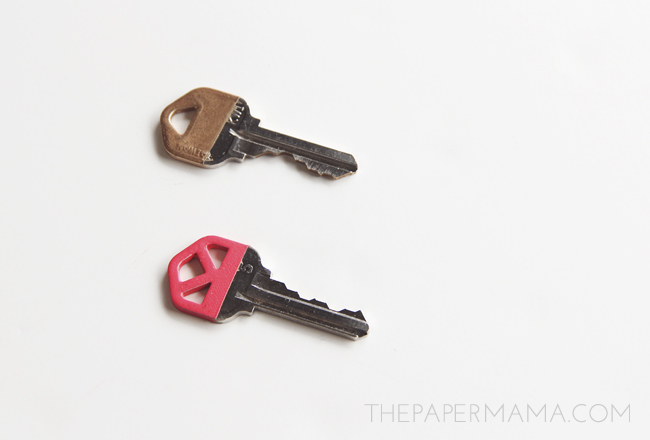 Painted Keys // thepapermama.com