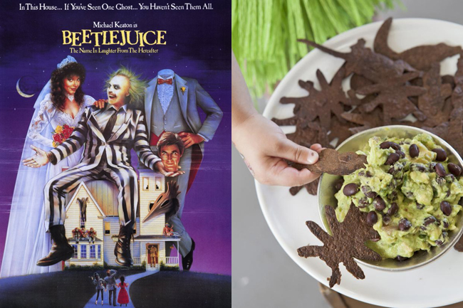 I loved Beetlejuice as a kid, and it would go well with Creepy-Crawly Chips in Swampy Guacamole (on HGTV).