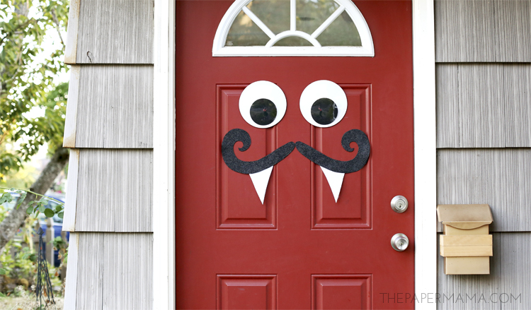 Mustache and Googly Eyes Door Decor