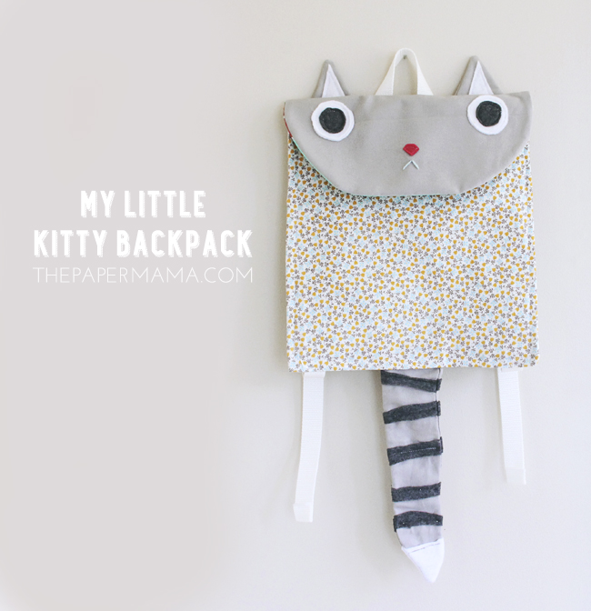 My Little Kitty Backpack // thepapermama.com