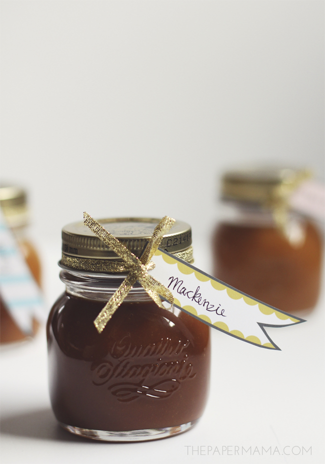 Day 21: Homemade Caramel Gifts with Printable Gift Tags