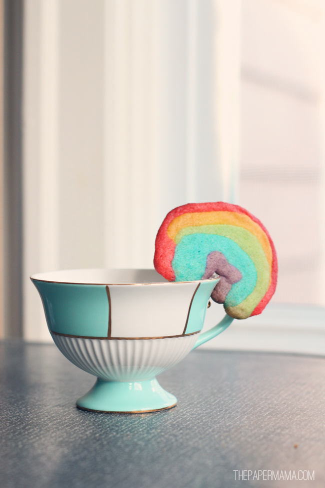Rainbow Cookie cup