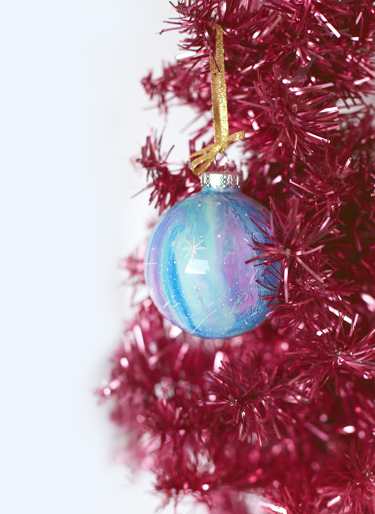 Kid's Gift Idea: DIY Hand-painted Galaxy Ornaments