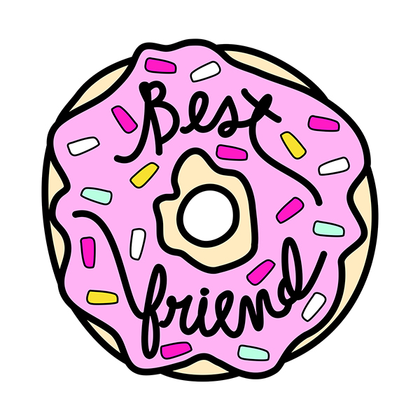 Markeret Underholdning acceptere Free Best Friend Doughnut Print For Newsletter Friends! - The Paper Mama