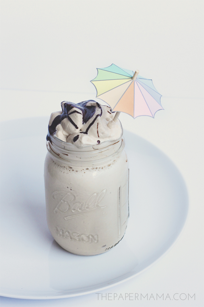 Craft Time with Friends, a Yummy Coffee Milkshake Recipe // thepapermama.com