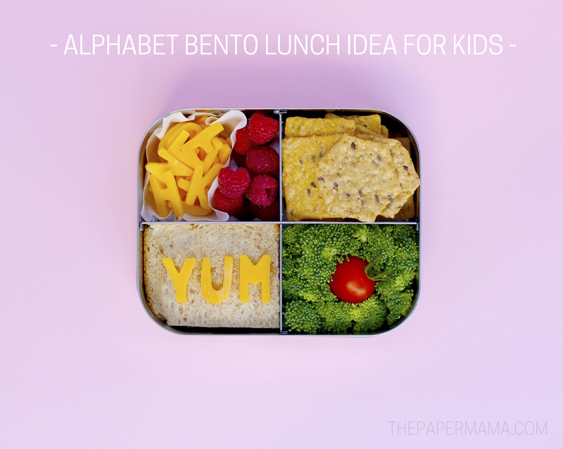 Alphabet Bento Lunch Idea for Kids