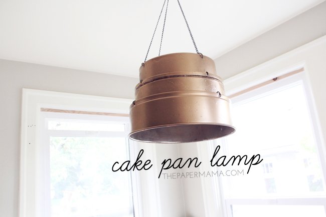 Cake Pan Lamp Shade // thepapermama.com