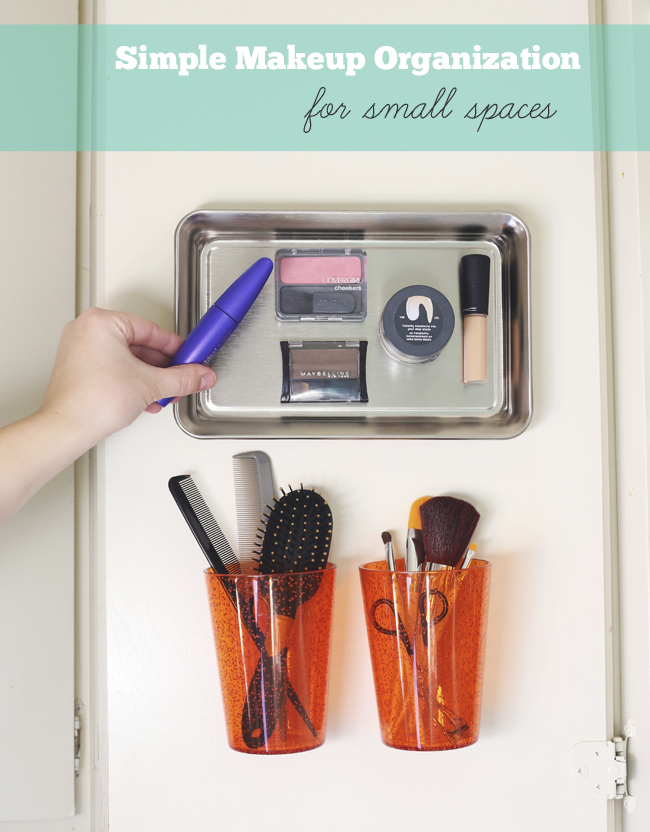 I'm Back + Simple Makeup Organization for Small Spaces