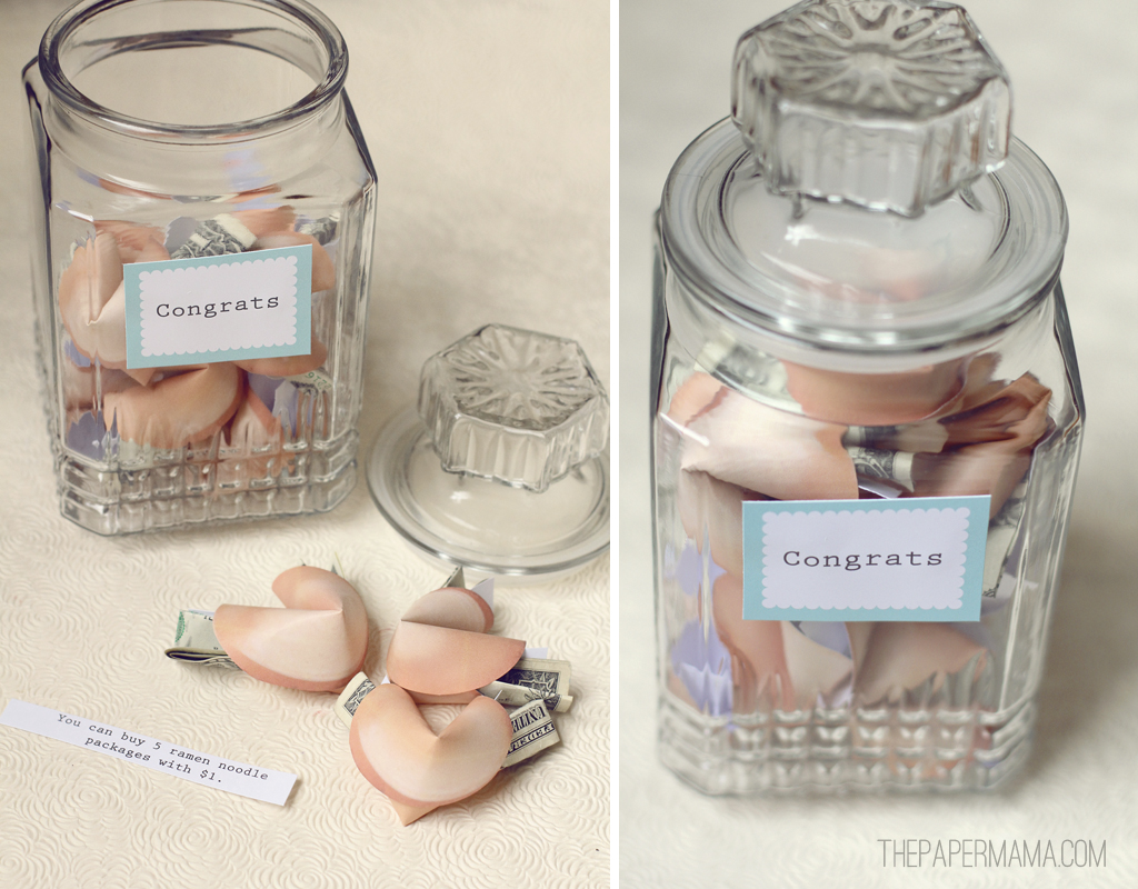 Fortune Cookie Cash Jar (with free printables)