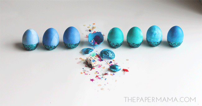 Cascarones Easter Egg Surprise Countdown // thepapermama.com