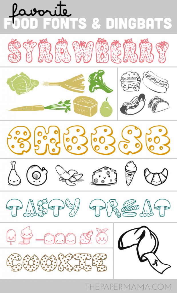 food font glyphs