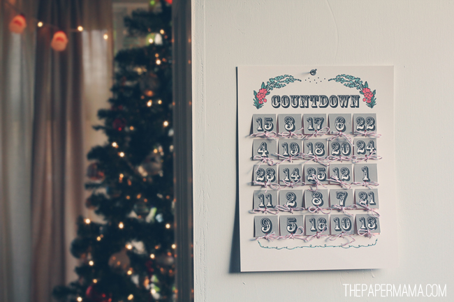 Create this Quiz Advent Calendar to ask some Christmas Trivia each day (comes with free printables), from The Paper Mama.