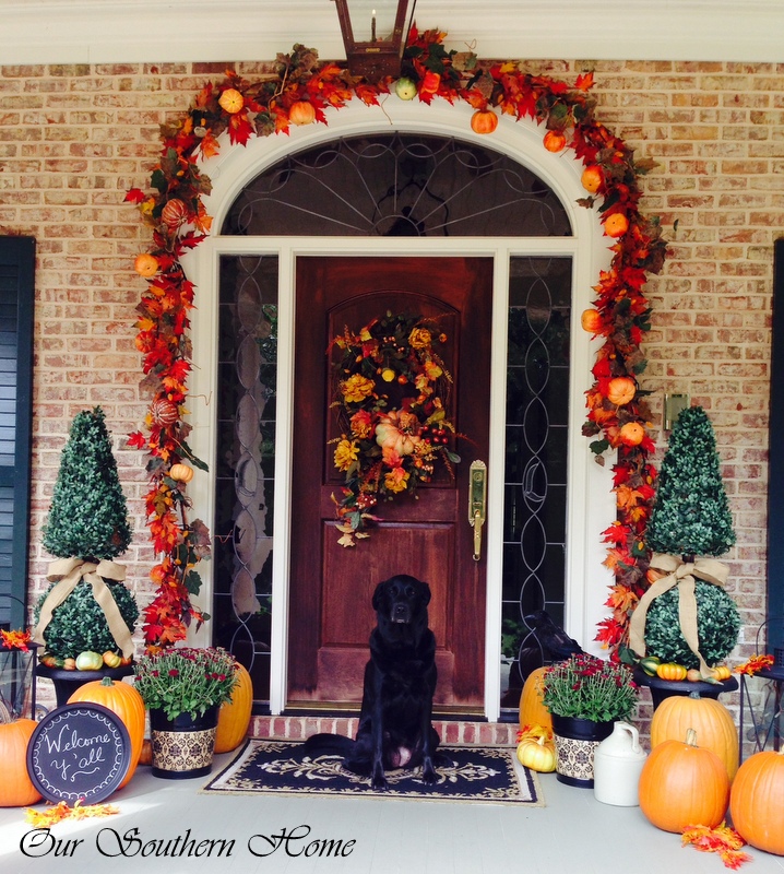 Wow. This Fall door is beautiful. Found on Our Southern Home.