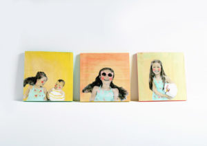 Colorfully Painted Wood Block Photo Transfer DIY